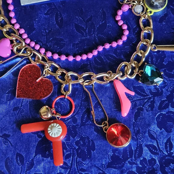 🍳👠100% Betsey Earrings & Bracelet SET RARE Skeleton Egg Blow Dryer NWT & NWOT - Picture 5 of 13